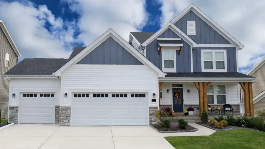 Two-story new construction home in a St. Louis area community, used as a floor plan card photo